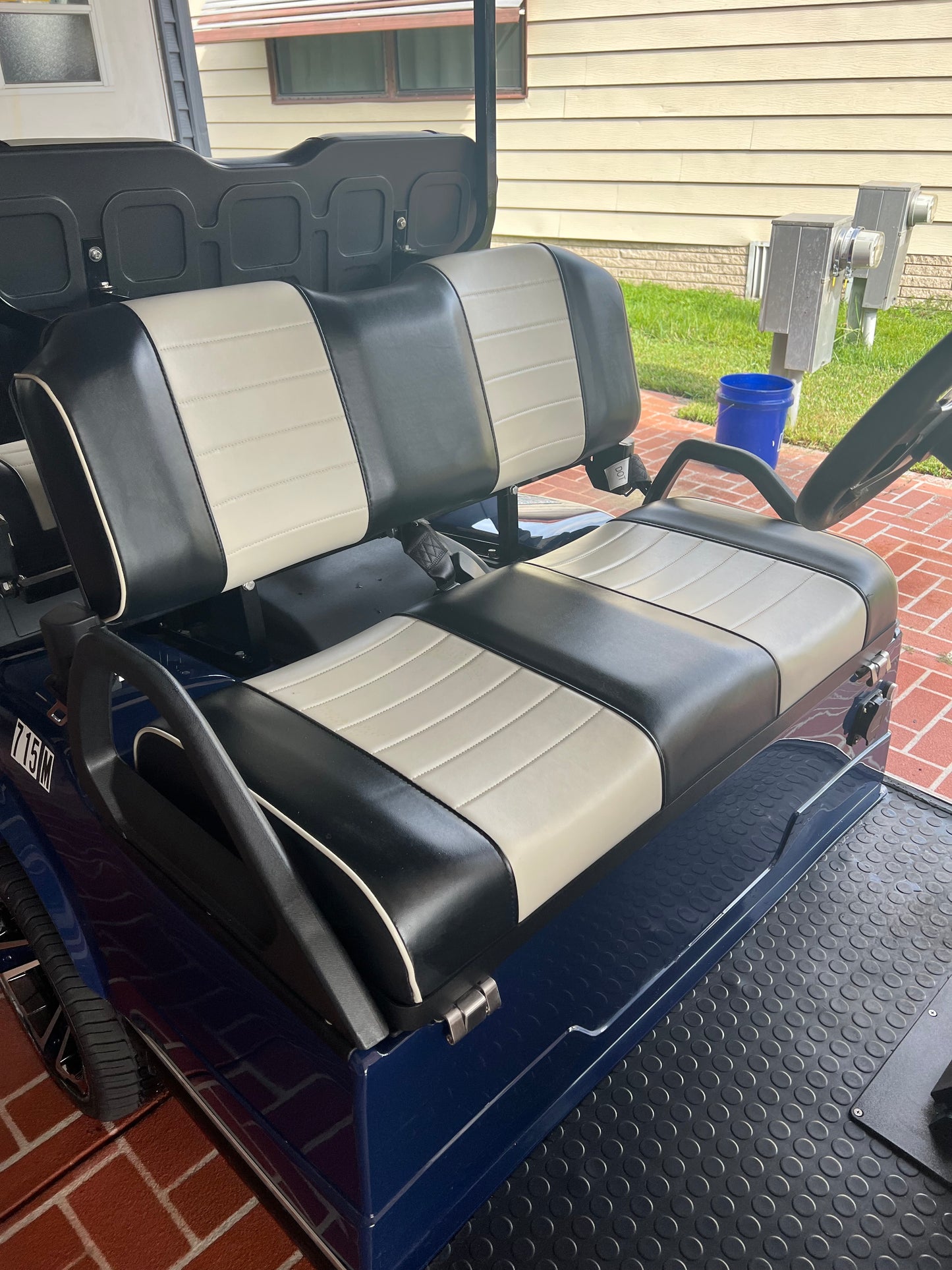 2023 Evolution EV Classic 4 PRO Lithium Electric Golf Cart Dark Blue 4-Seater 48V with Long-Range Battery
