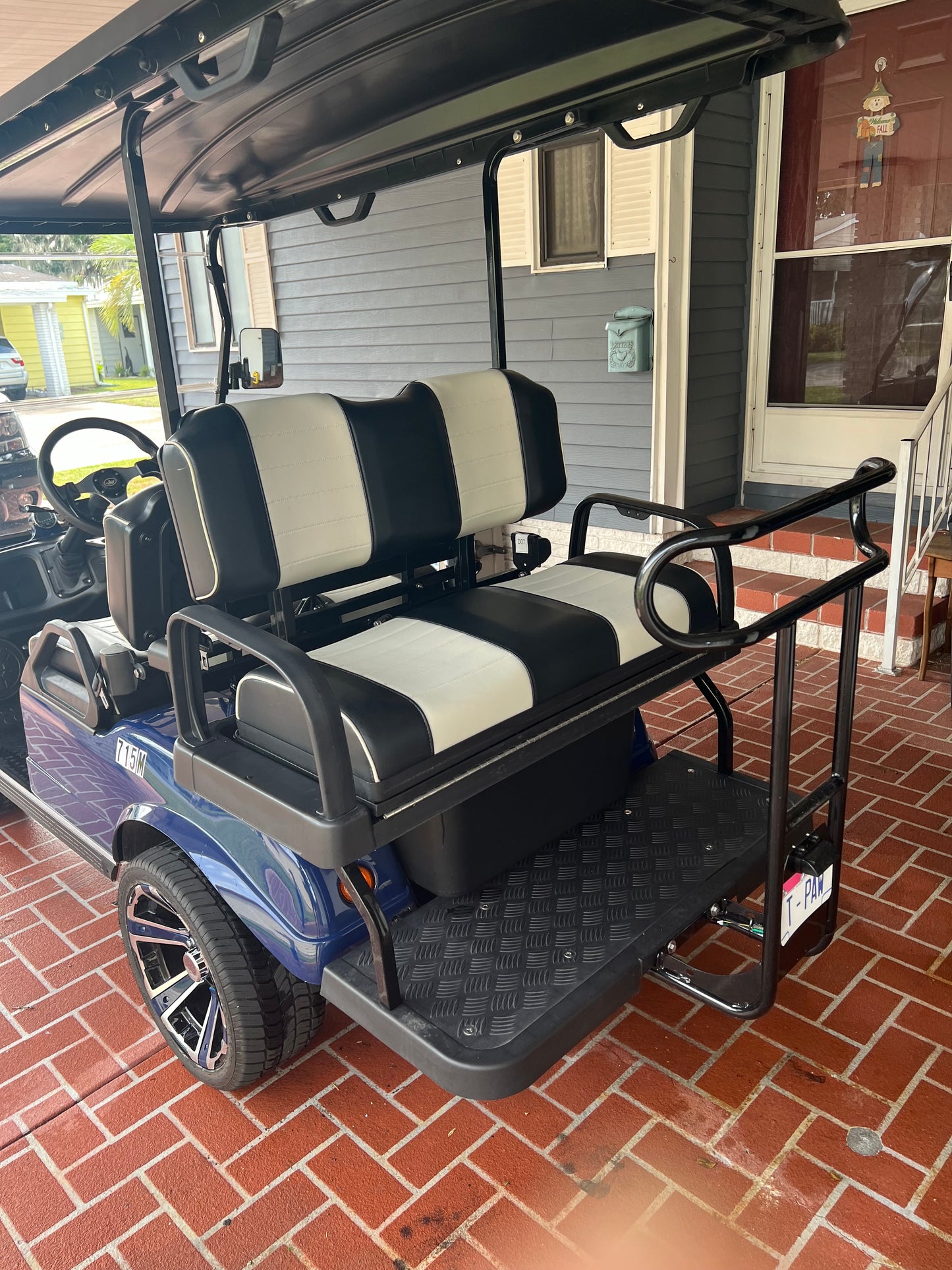2023 Evolution EV Classic 4 PRO Lithium Electric Golf Cart Dark Blue 4-Seater 48V with Long-Range Battery