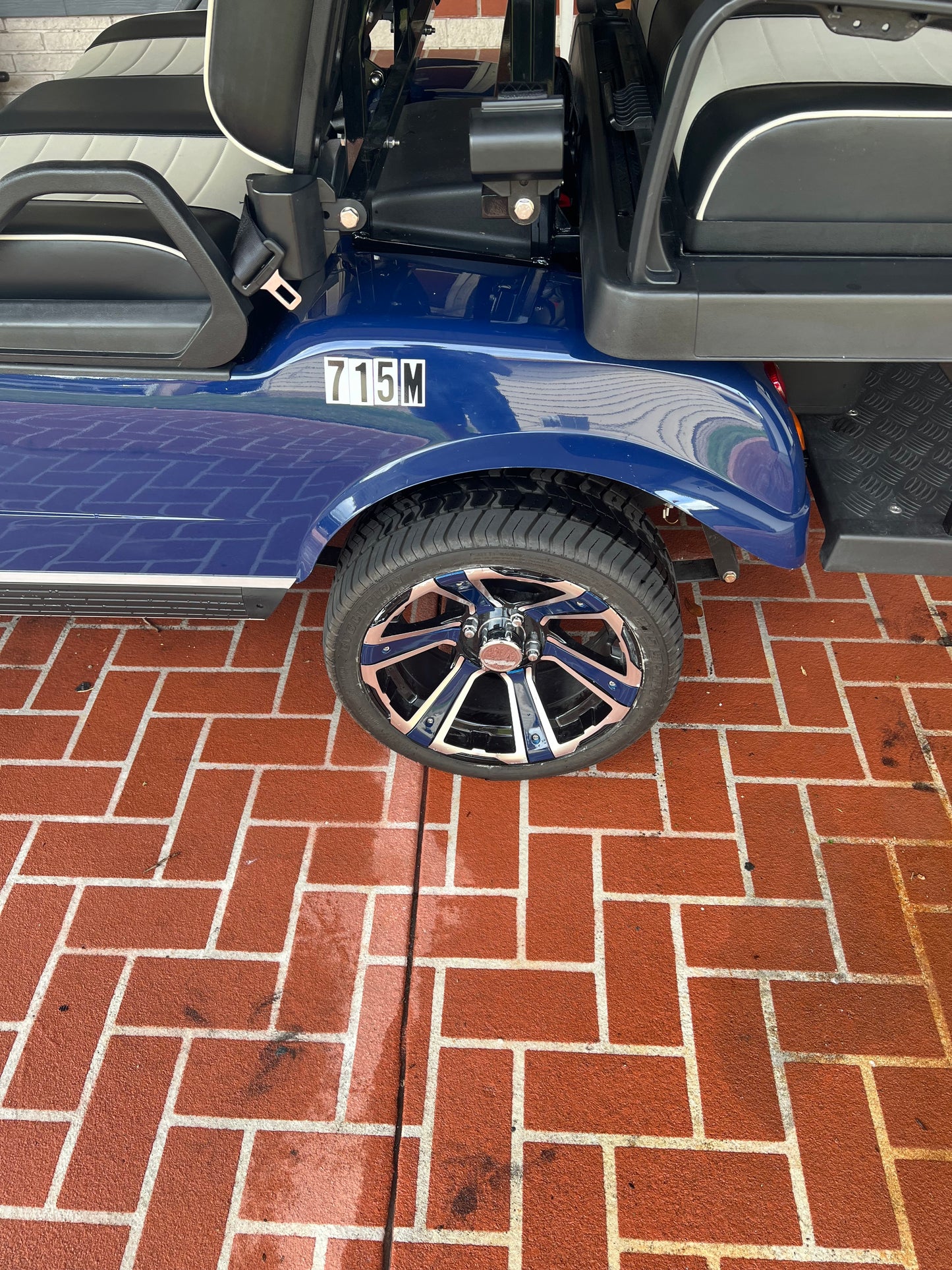 2023 Evolution EV Classic 4 PRO Lithium Electric Golf Cart Dark Blue 4-Seater 48V with Long-Range Battery