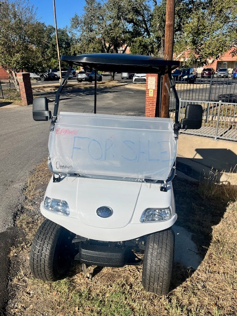 2024 Evolution EV Tufman 200 Lithium Electric Golf Cart White 2-Seater 48V with Durable Frame