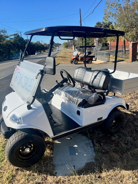 2024 Evolution EV Tufman 200 Lithium Electric Golf Cart White 2-Seater 48V with Durable Frame