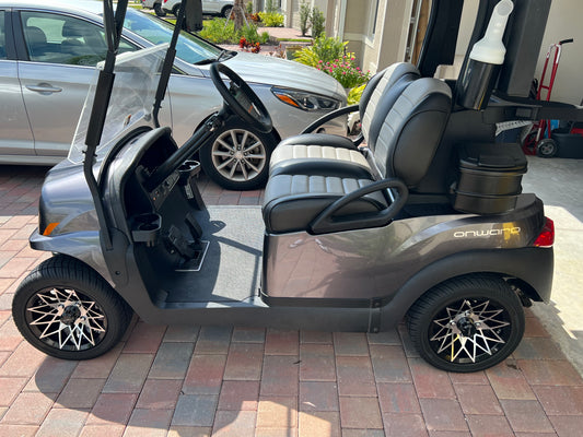 2023 Club Car Onward Golf Cart – 48V Electric, Premium Seats, LED Lights, 12" Wheels, USB Ports, Like New