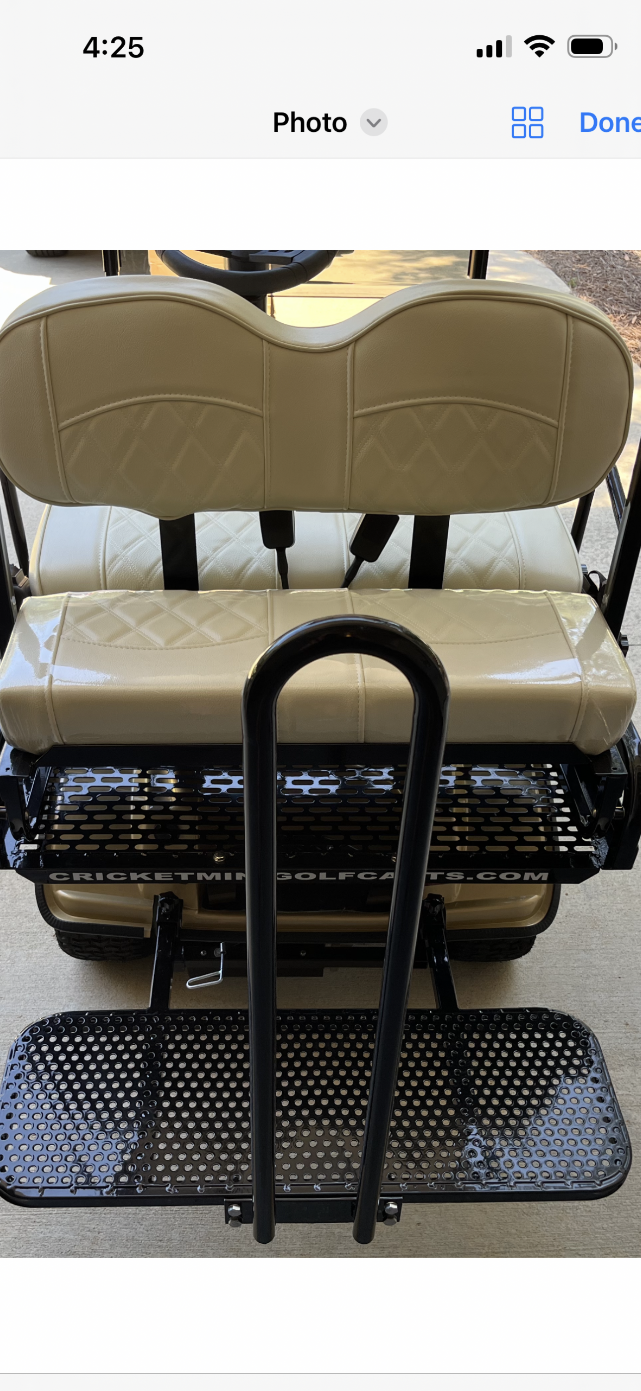 2025 EZGO RXV Electric Golf Cart Gold 2-Seater 48V with Smooth Ride and Durable Frame